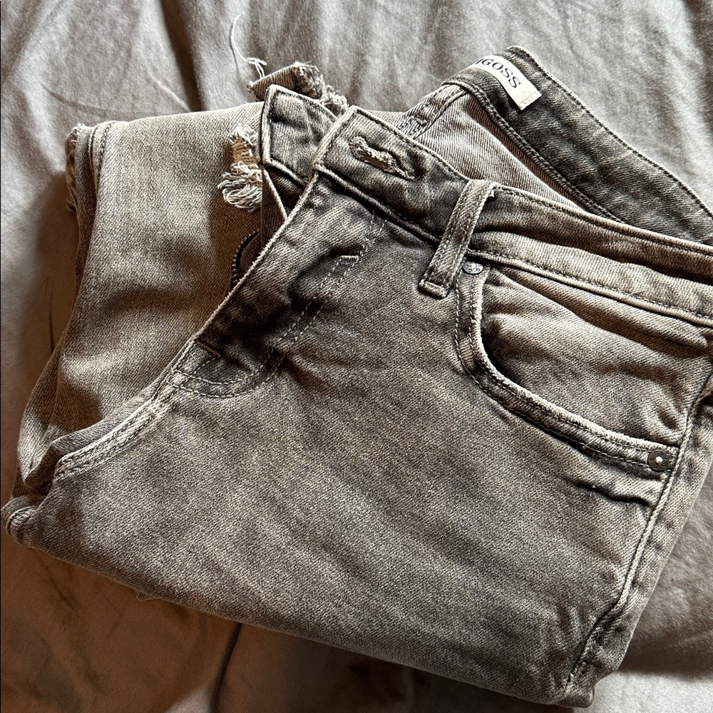 Vigoss Women's Skinny Jeans - Distressed Gray